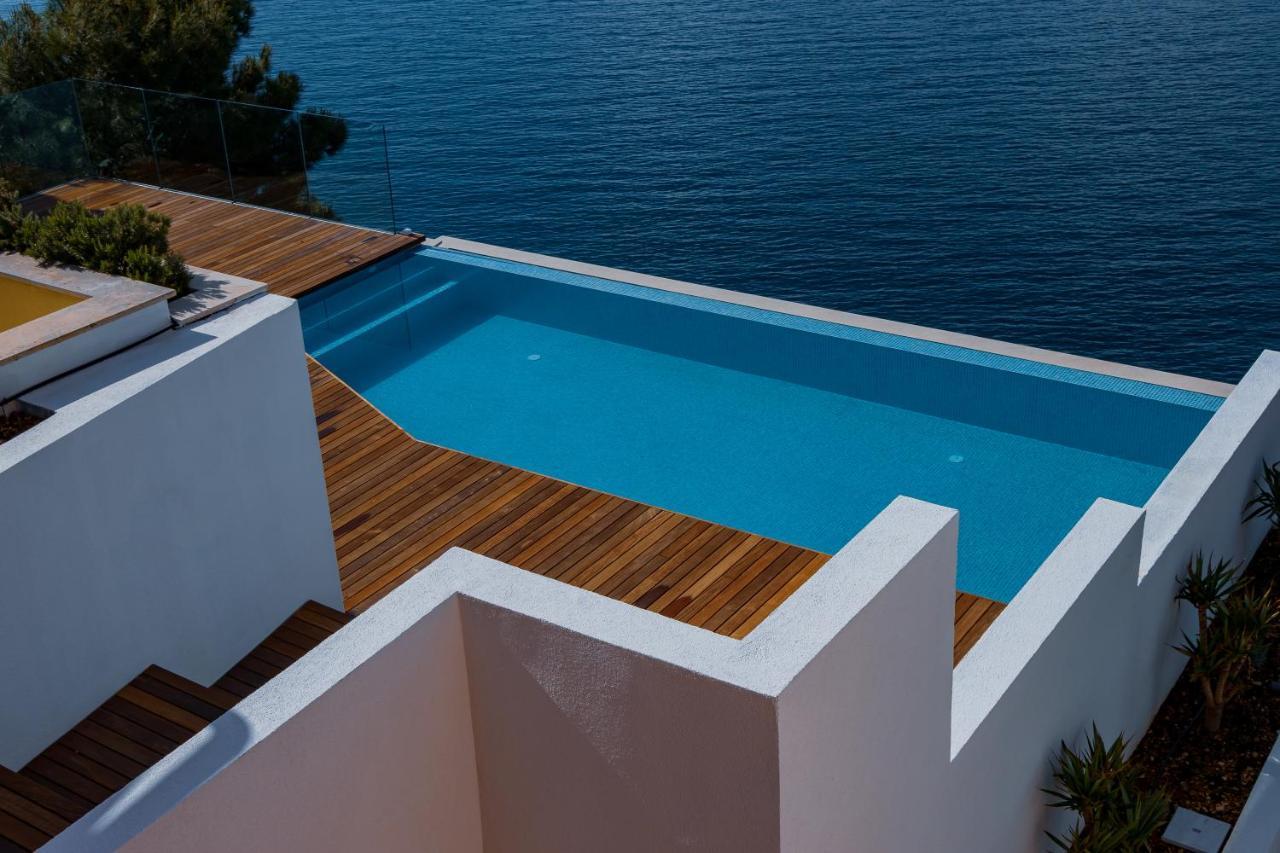 Luxury Apartments Villa Ruzmarina With New Heated Infinity Pool And Lounge Area Marusici  Ngoại thất bức ảnh
