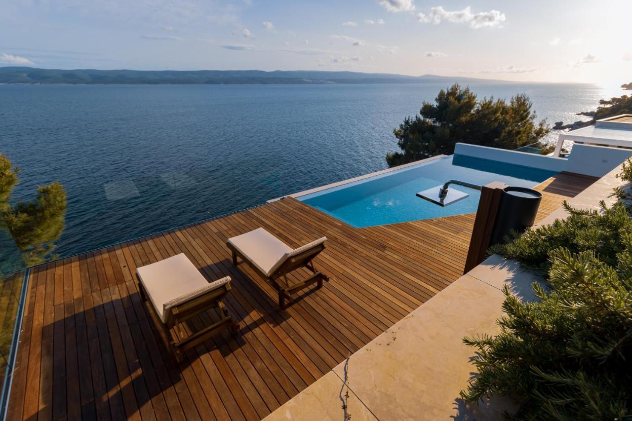 Luxury Apartments Villa Ruzmarina With New Heated Infinity Pool And Lounge Area Marusici  Ngoại thất bức ảnh