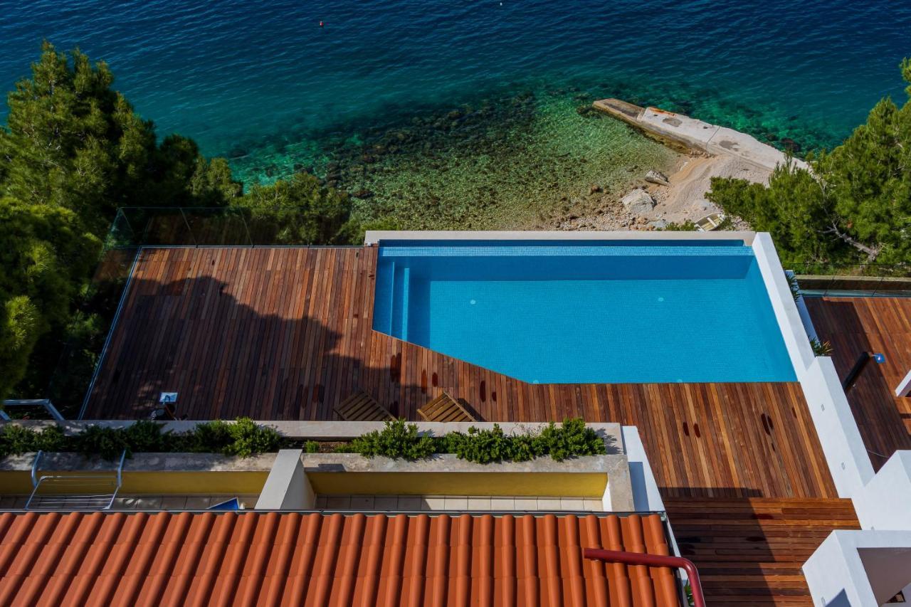Luxury Apartments Villa Ruzmarina With New Heated Infinity Pool And Lounge Area Marusici  Ngoại thất bức ảnh